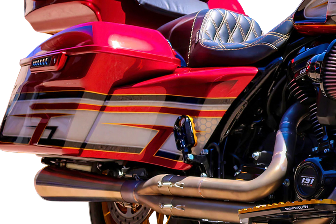 PAUL YAFFE BAGGER NATION Swoop Side Covers - Smooth - Factory Stretched Saddlebags - HD PYO:SSC-SM-14L-CVO