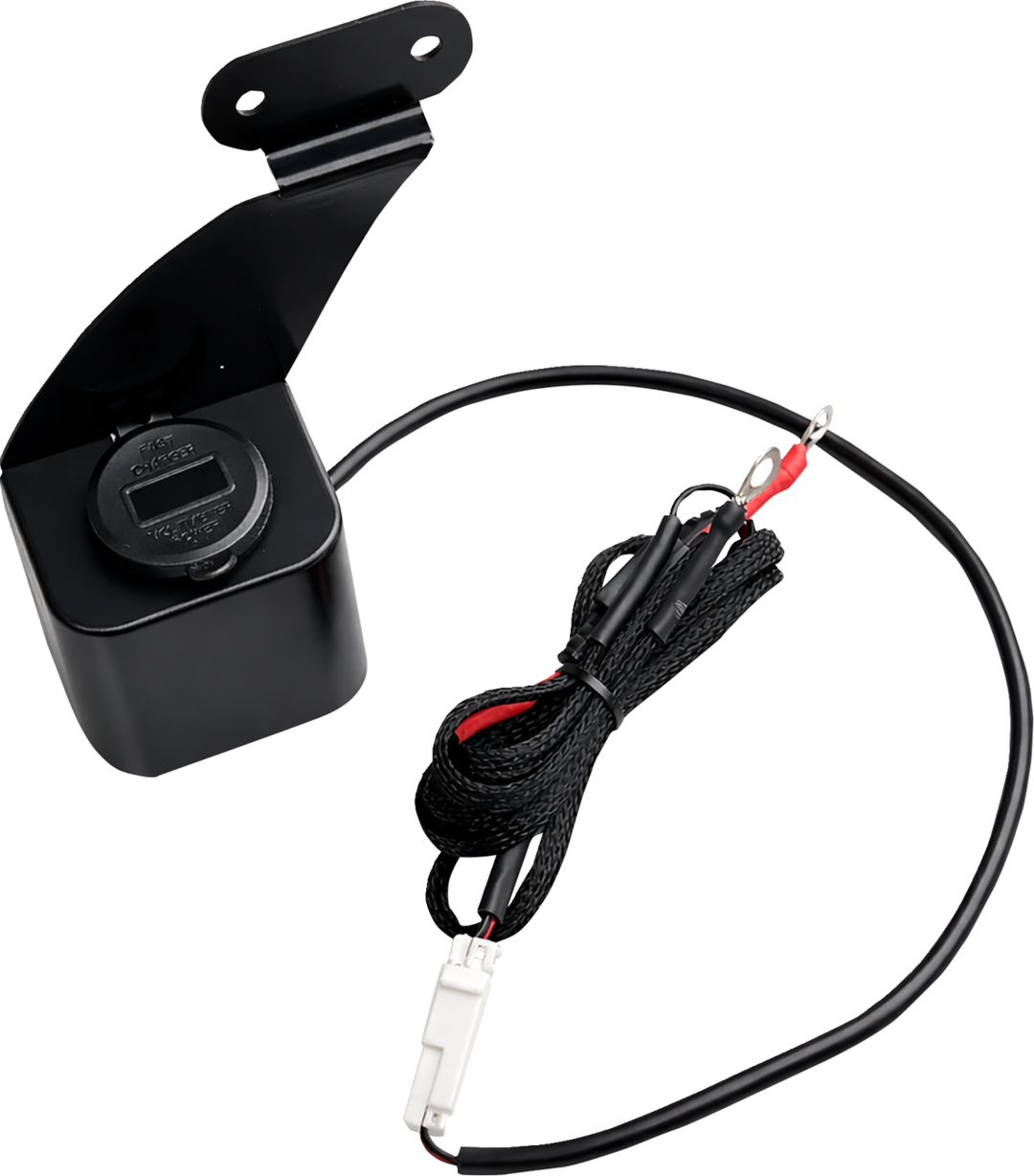 CUSTOM DYNAMICS Power Port - 12 V - Harley-Davidson® Tour-Pak® CD-PP-TP-1