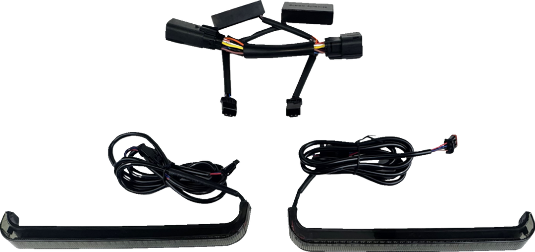 CUSTOM DYNAMICS Saddlebag Lights - Low Profile - Red LEDs - Smoke Lens CD-LP-2026-S