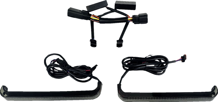 CUSTOM DYNAMICS Saddlebag Lights - Low Profile - Red LEDs - Smoke Lens CD-LP-2026-S
