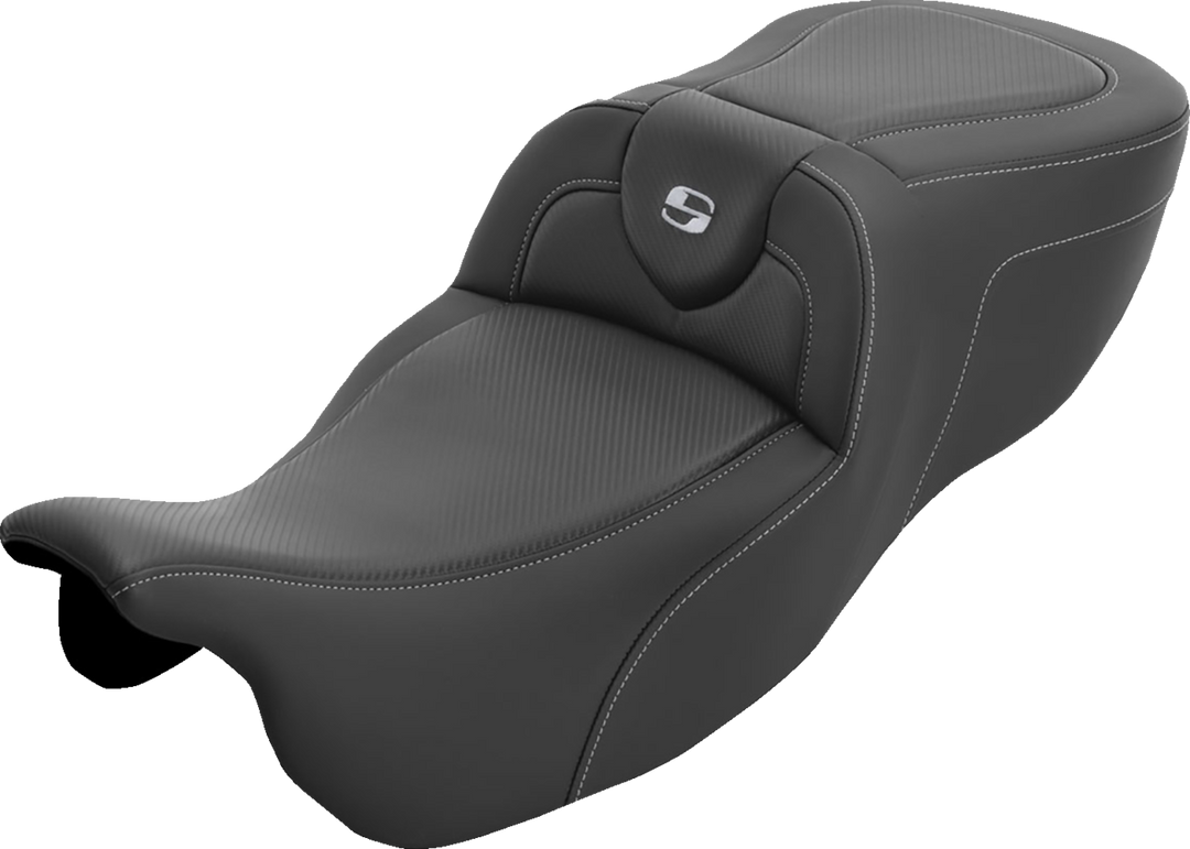 SADDLEMEN Roadsofa™ Extended Reach Seat - without Backrest - Carbon Fiber - FLRT/FLTRT '15-'25 815-07-186