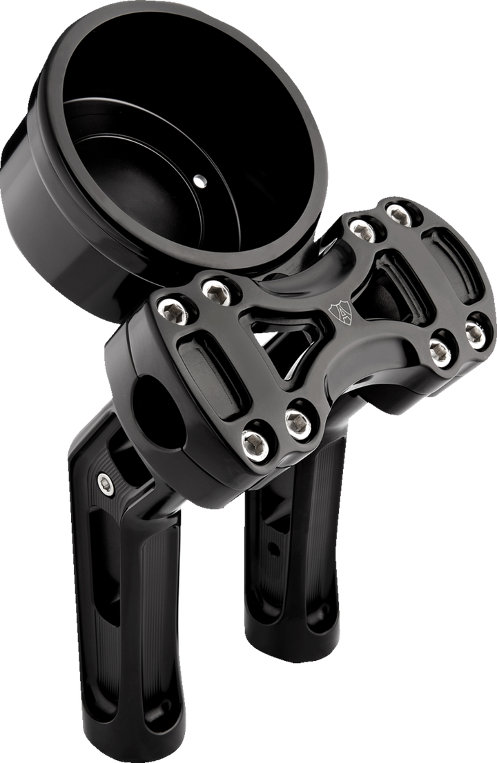 ARLEN NESS Wayback Risers - Method - 7" - 4" Round Gauge - Black 520-072