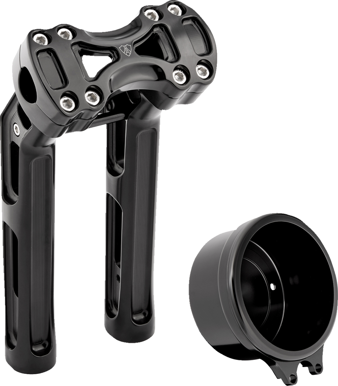 ARLEN NESS Wayback Risers - Method - 10" - 4" Round Gauge - Black 520-071