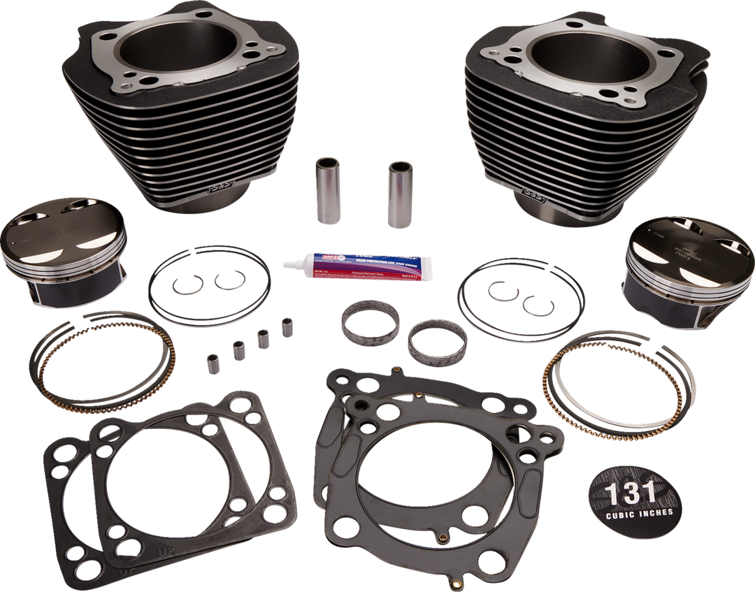 S&S CYCLE 131" Hot Set Up® - 4-5/8" Stroke - Black Granite w/Highlight - M8 320-0623