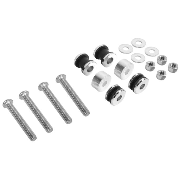 HogWorkz Chrome Docking Hardware Kit for Harley® Softail '84-'17 | Replaces PN 53930-03B / 53531-95B - HW163006