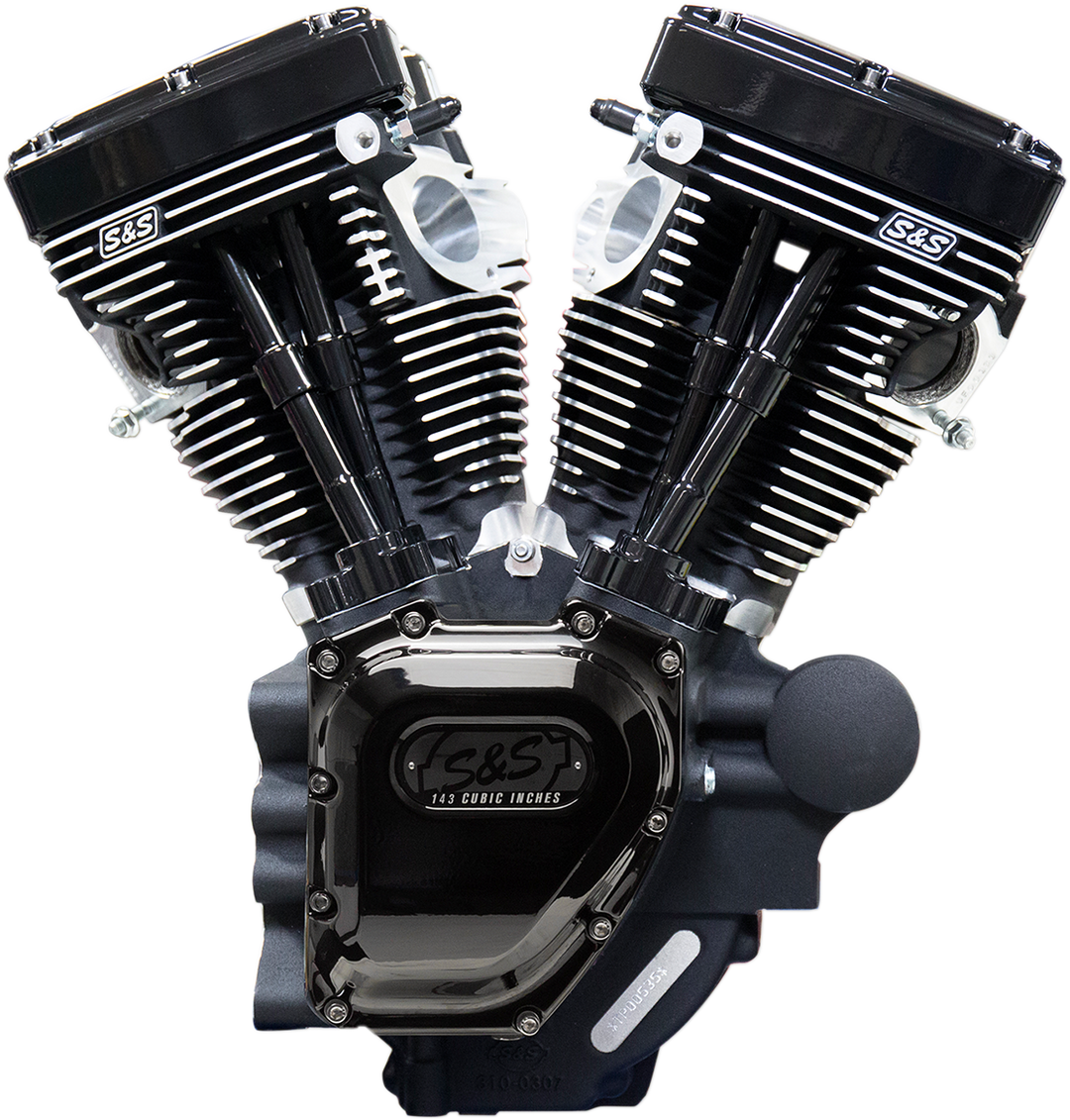 S&S CYCLE T143 Long Block Engine - Black Edition - Dyna 310-0901A