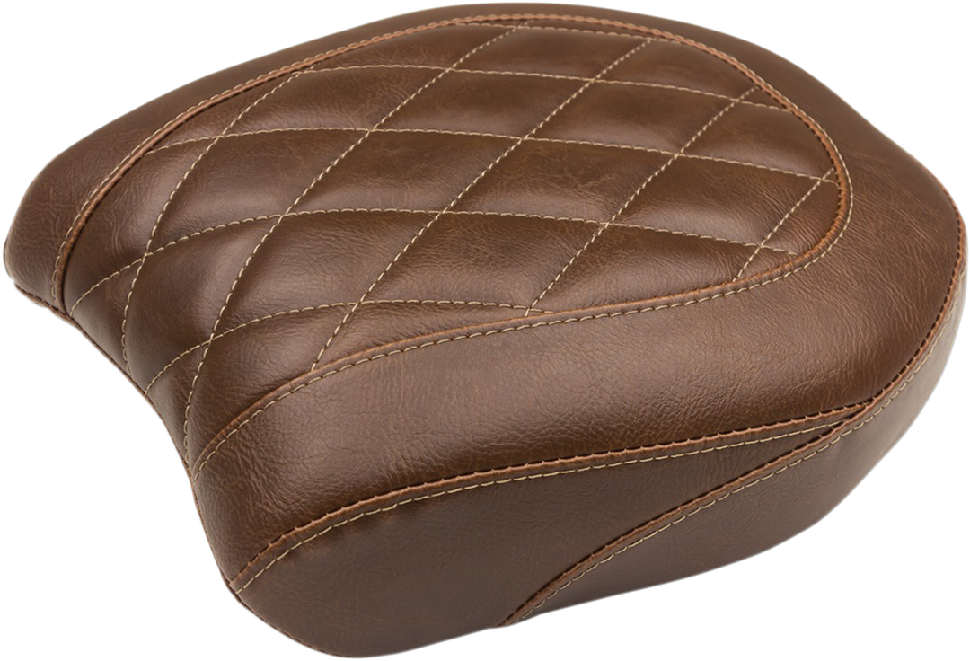 MUSTANG Wide Tripper Rear Seat - Diamond - Brown - FXDF '14-'17 75044