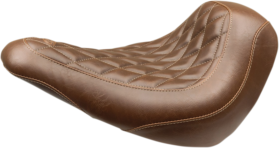 MUSTANG Wide Tripper™ Solo Seat - without Backrest - Diamond - Brown - FXLR/FLSB '18-'25 83041