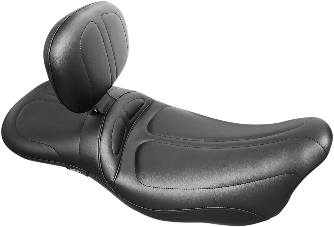 LE PERA Maverick Daddy Long Legs Seat - With Backrest - Black - Stitched - FL '08-'23 LK-957DLTBR