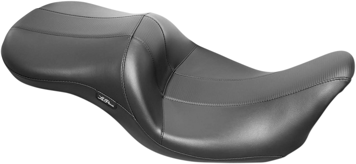 LE PERA Maverick Seat - without Backrest - HR Black Carbon Fiber Inlay - Black - FL '08-'23 LK-957HR3