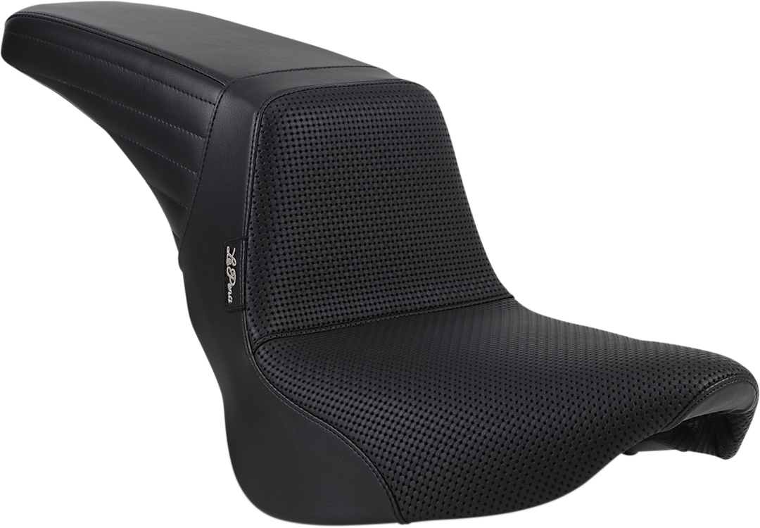 LE PERA Kickflip Seat - Basketweave - Black - Softail '18-'23 LYX-590BW