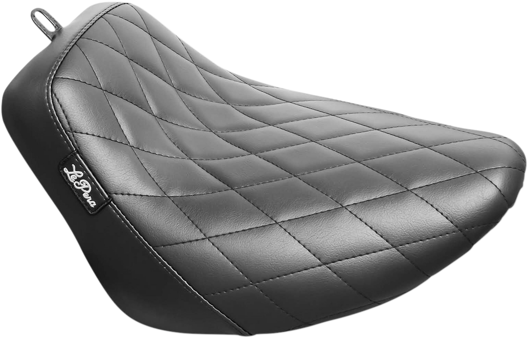 LE PERA Bare Bones Solo Seat - Diamond Stitch - Black - Softail '18-'23 LYR-007DM
