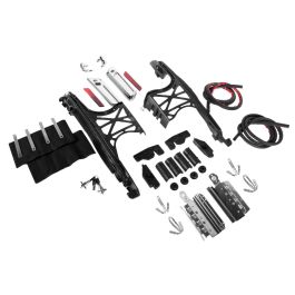 Chrome One Touch Saddlebag Mounting Hardware / Latch / Lock Kit for Harley® '14-'23
