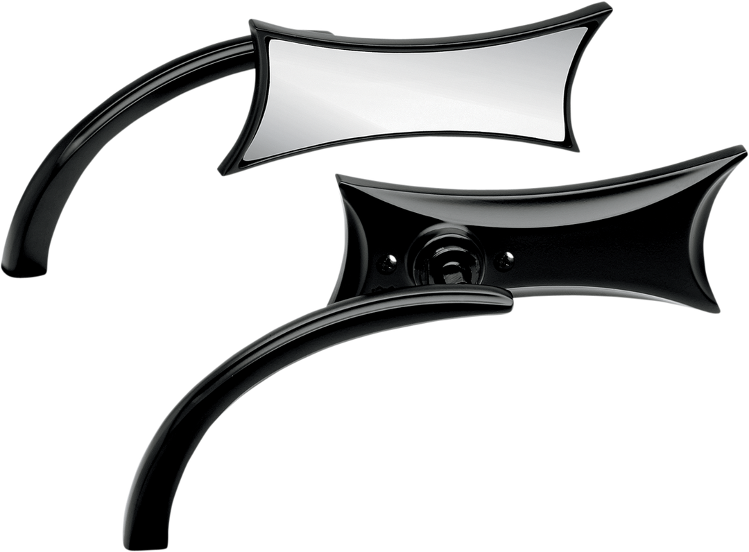 ARLEN NESS Mirror - Micro - Four-Point - Side View - Rectangle - Black - Left 13-418