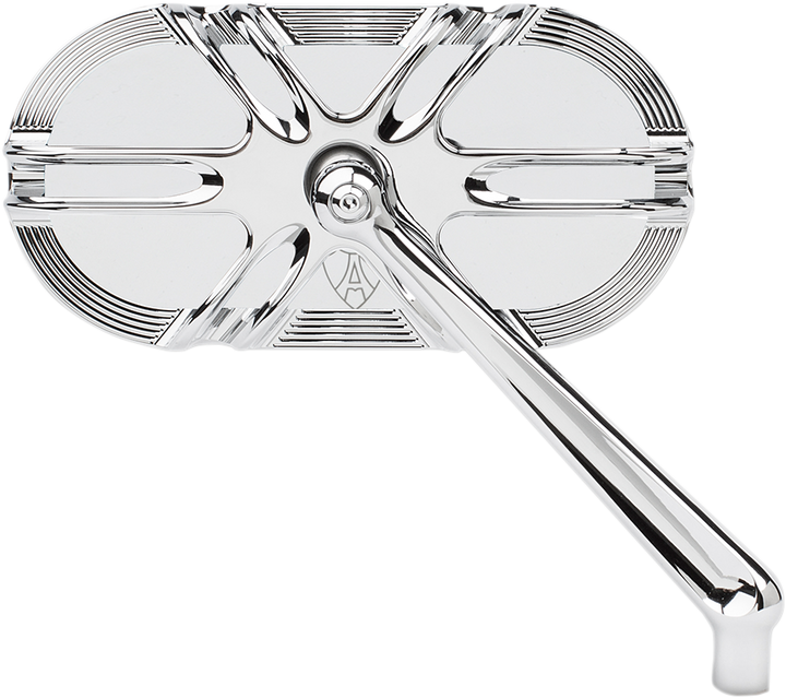 ARLEN NESS Mirror - Side View - Caged Series/Deep Cut - Chrome - Left 13-165