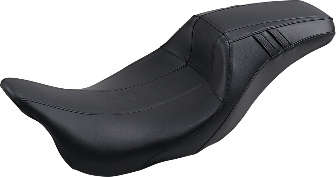 LE PERA Outcast Daddy Long Legs Seat - Full-Length - w/o Backrest - Carbon Fiber Inlay - Black - FL '08-'23 LK-987DLGT3