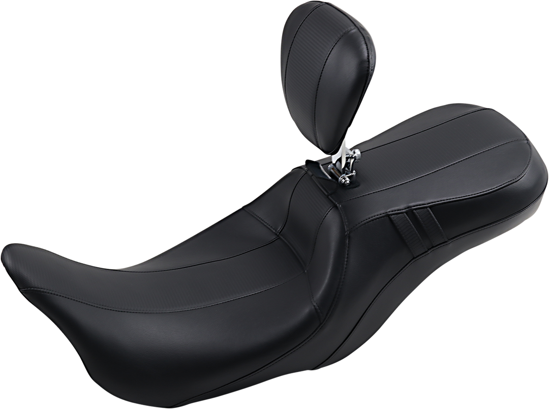 LE PERA Outcast GT Seat - 2-Up - With Backrest - Black Carbon Fiber - FL '08-'23 LK-997BRGT3