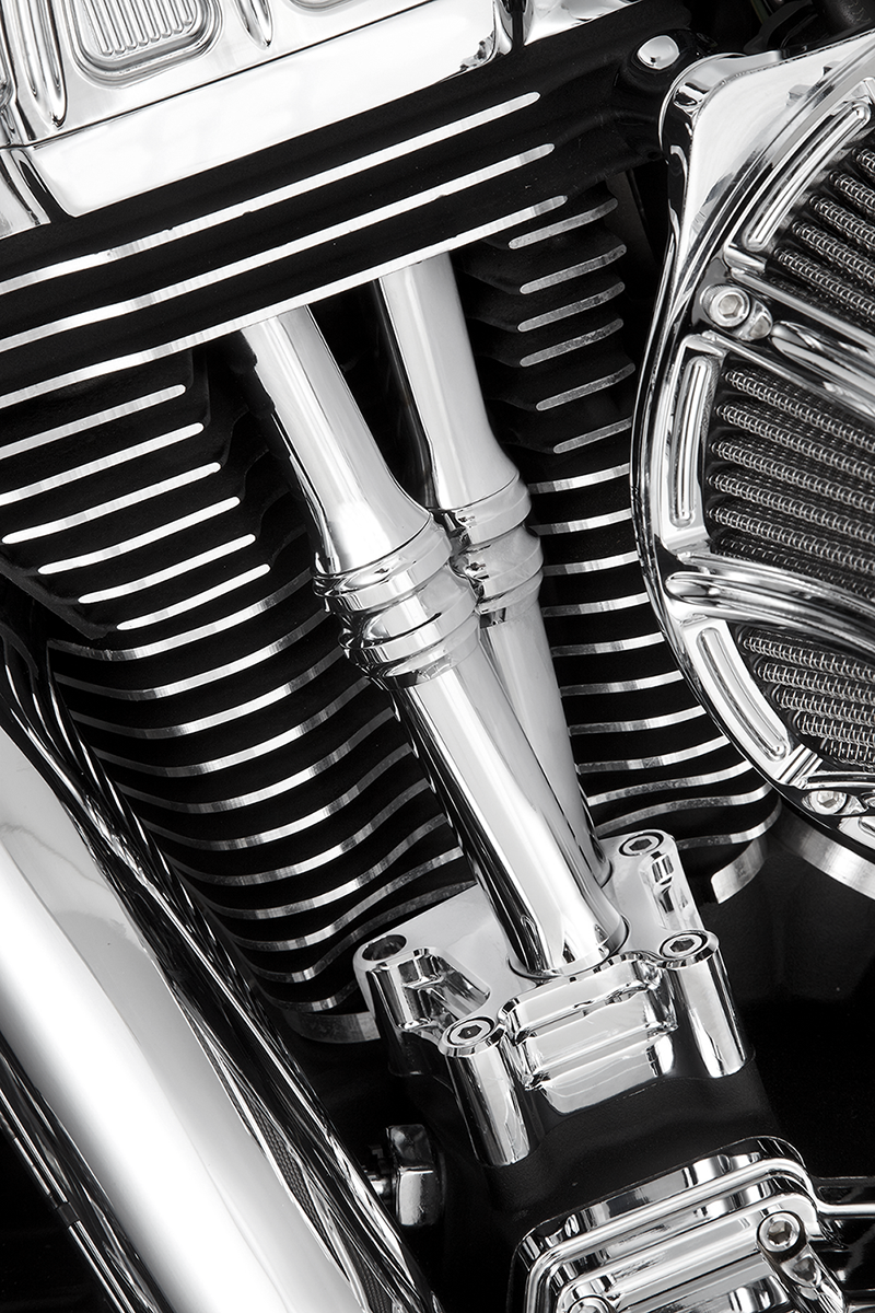 ARLEN NESS Pushrod Tube Cover Kit - 10 Gauge® - Chrome - Twin Cam 03-632