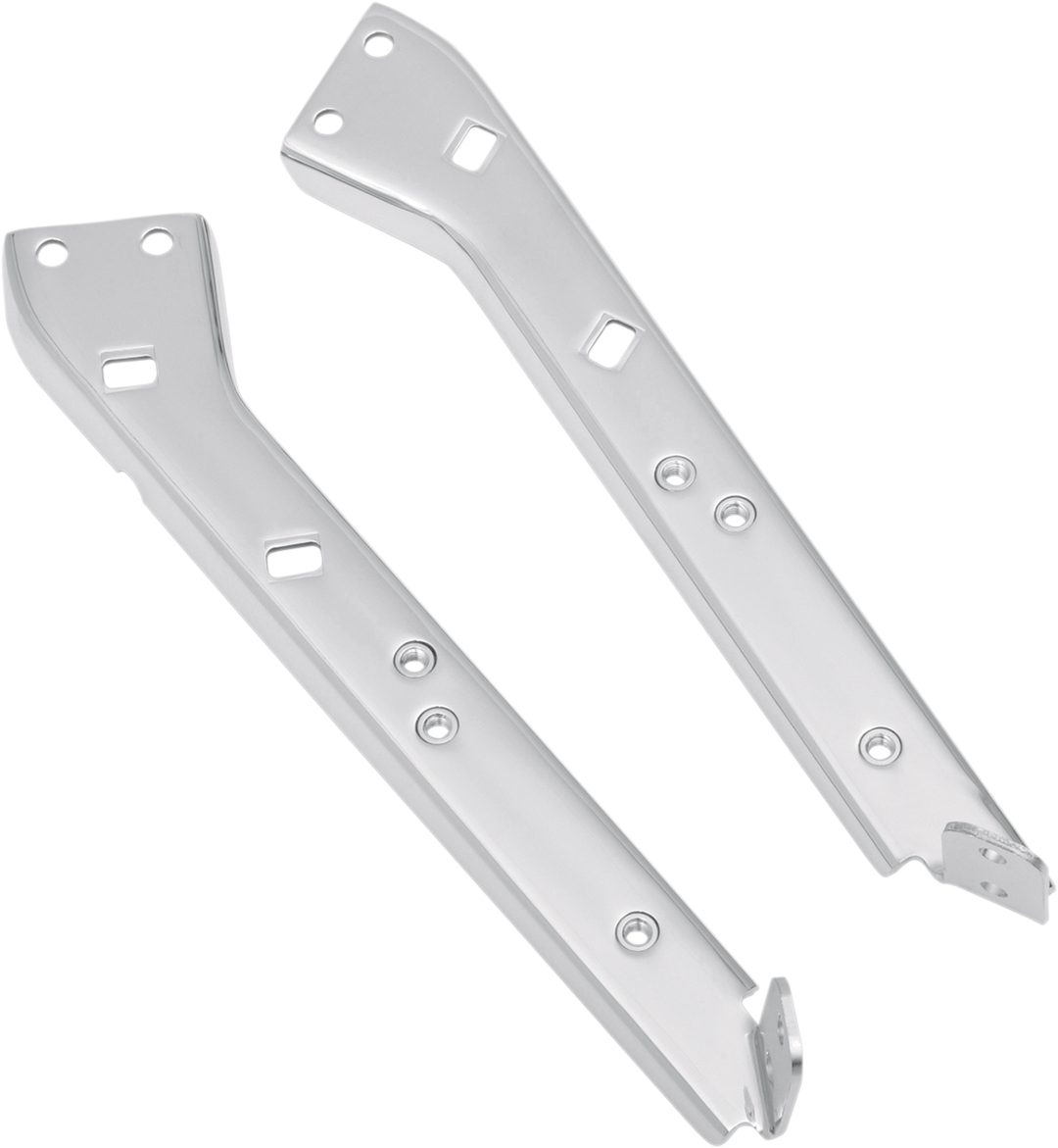 DRAG SPECIALTIES Left Saddlebag Rail Support Bracket - Chrome - S77-0135L