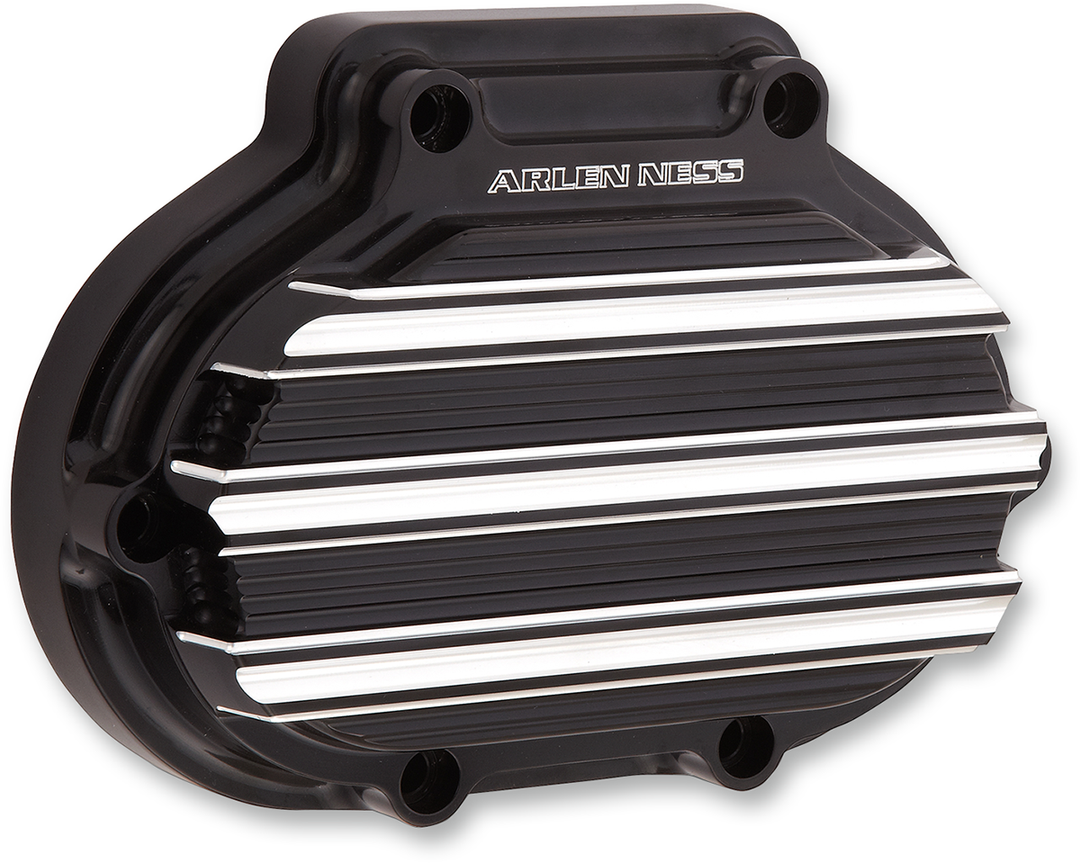ARLEN NESS 10-Gauge Transmission Side Cover - Black/Machined - Harley-Davidson 03-813