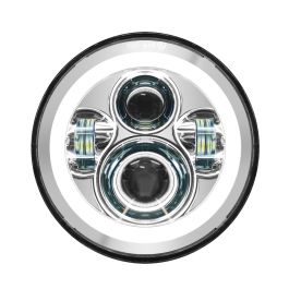 7" LED Chrome HALOMAKER® Headlight for Harley® Softail '18-'26