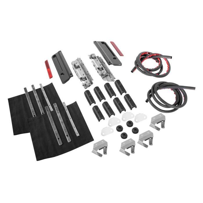 HogWorkz Black Saddlebag Mounting Hardware / Latch / Lock Kit for Harley® '94-'13 - HW131371