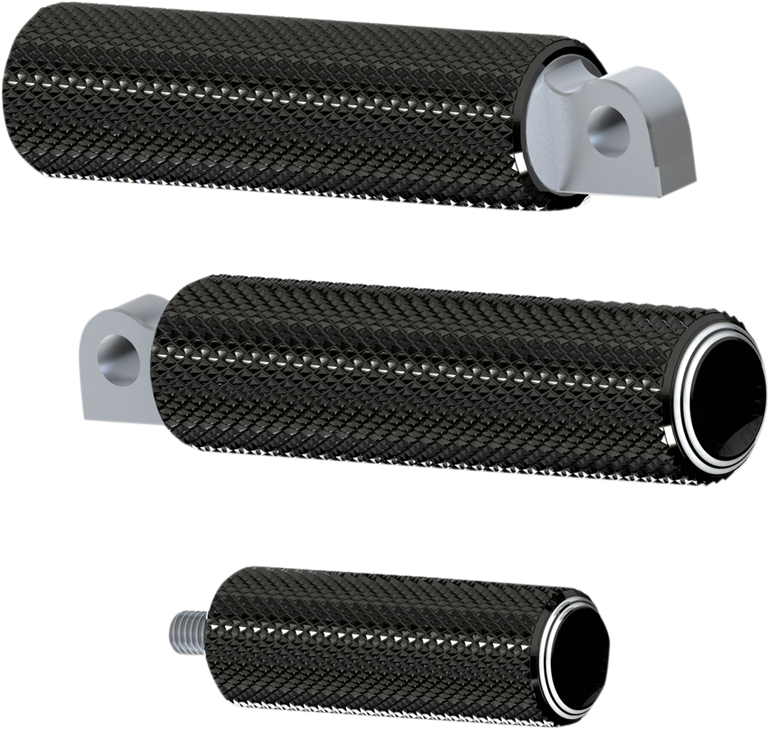 ARLEN NESS Foot Pegs - Dual Ring - Black 07-934