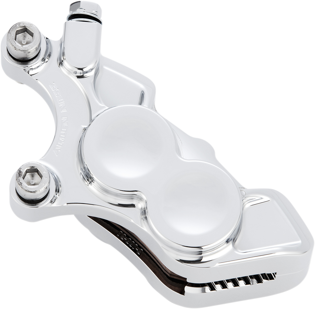 ARLEN NESS 4-Piston Caliper - Front Right - 11.8" - Chrome 02-222
