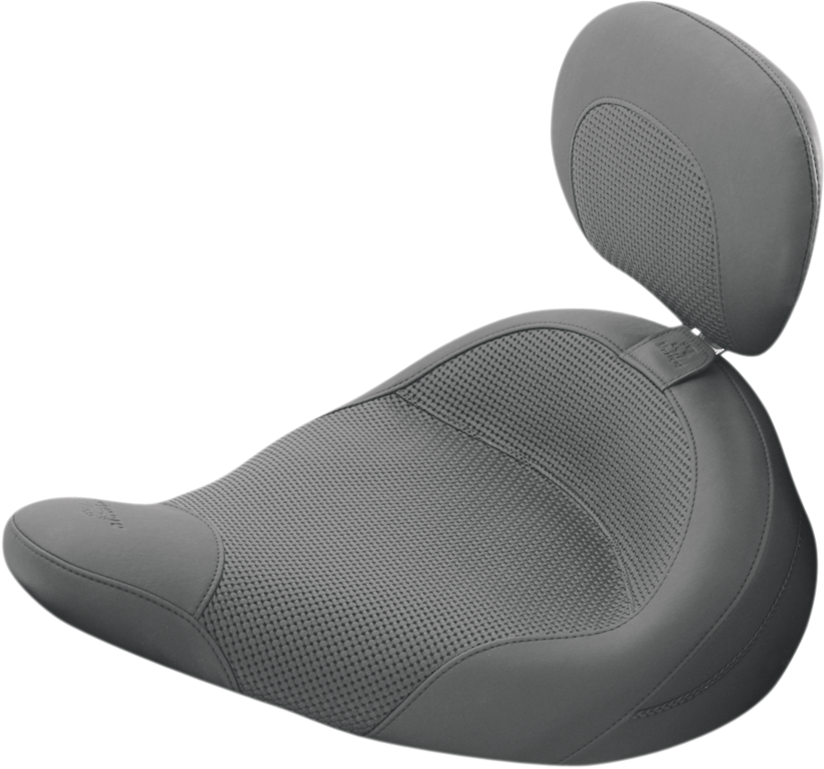 MUSTANG Solo Seat - Removable Driver Backrest for Air Ride - FLHP/FLHT/FLTRXP '83-'25 79548