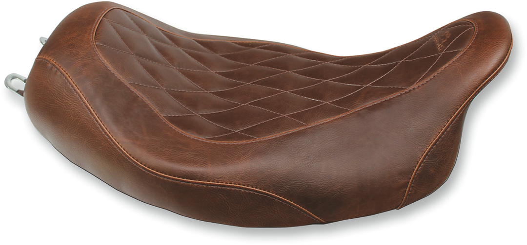 MUSTANG Seat - Wide Tripper™ Solo - without Backrest - Diamond - Brown - FL '08-'25 76722