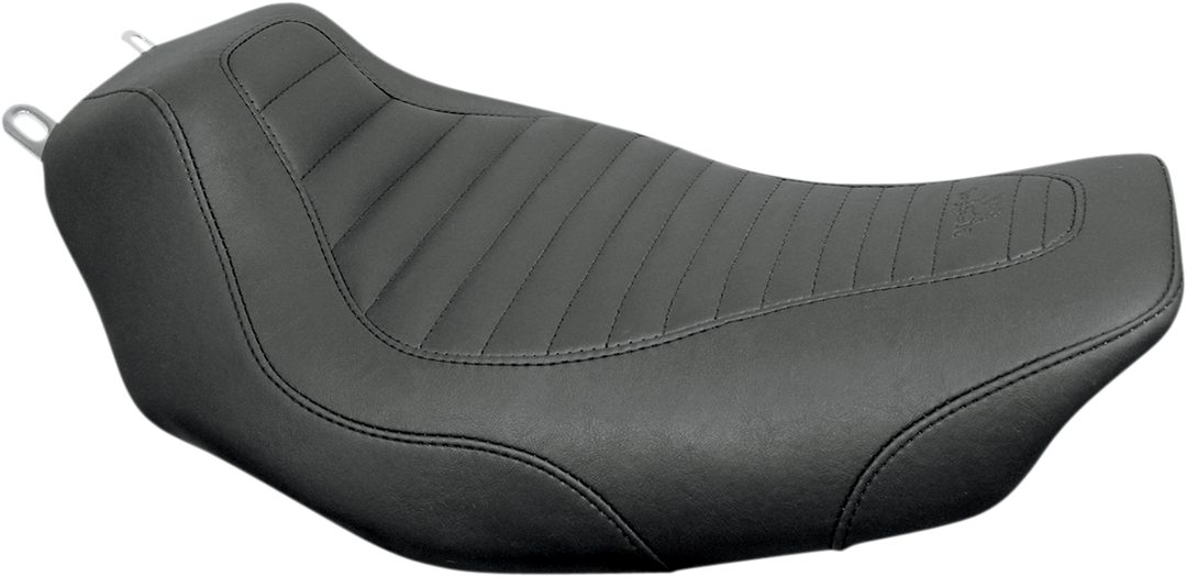 MUSTANG Tripper™ Solo Seat - without Backrest - Tuck and Roll - Black - FLH '97-'07 76716