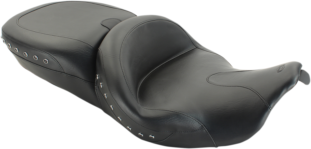 MUSTANG Summit Studded Black Seat - Backrest Receptacle - FL '08-'25 76862