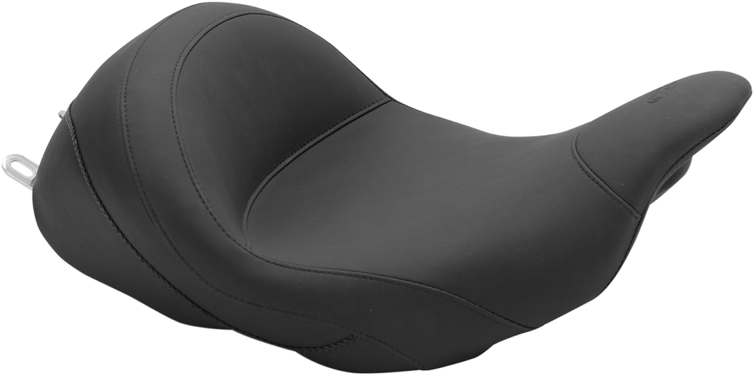 MUSTANG Lowdown Vintage Seat - No Driver Backrest - Smooth - FL '08-'25 76078
