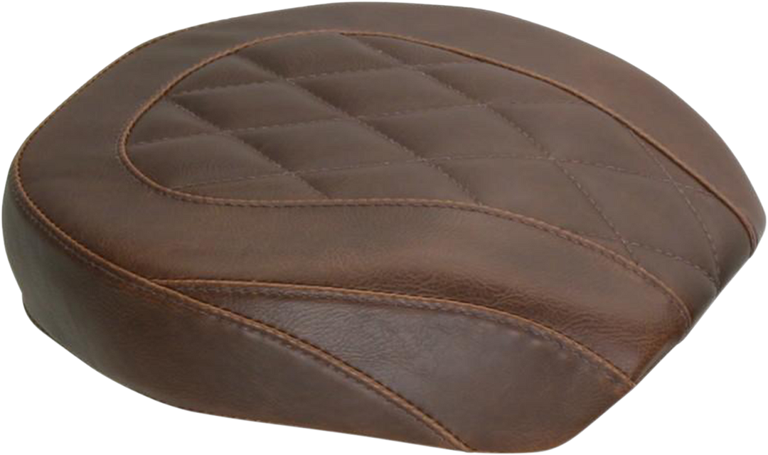 MUSTANG Wide Tripper Rear Seat - Diamond - Brown - Dyna '06-'17 76709