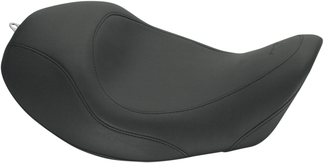 MUSTANG Forward Wide Tripper Solo Seat - Plain - Black - Dyna '06-'17 76707