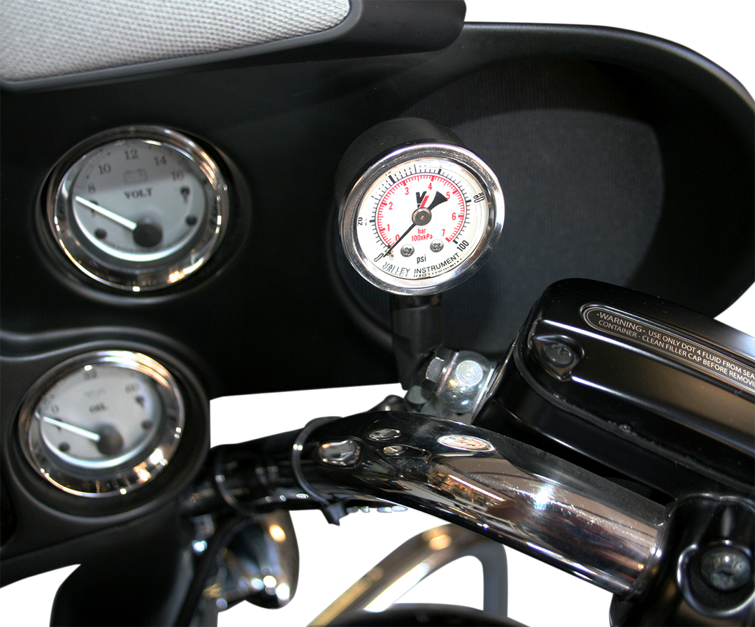 FEULING PARTS Remote Oil Pressure Gauge/Line Kit - Black 9019