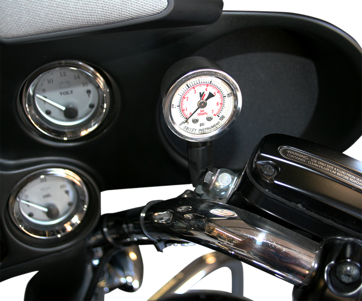 FEULING PARTS Remote Oil Pressure Gauge/Line Kit - Black 9019