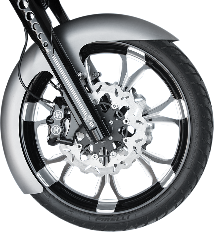 RWD V-TWIN Custom Dresser Front Fender for 19" Wheel - Steel - LS-3 Style - 6" W x 41.25" L RWD-50177