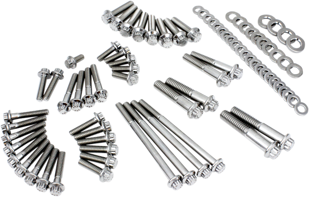 FEULING PARTS Fastener Kit - External Primary/Transmission - 12-Point - M8/Softail 3028