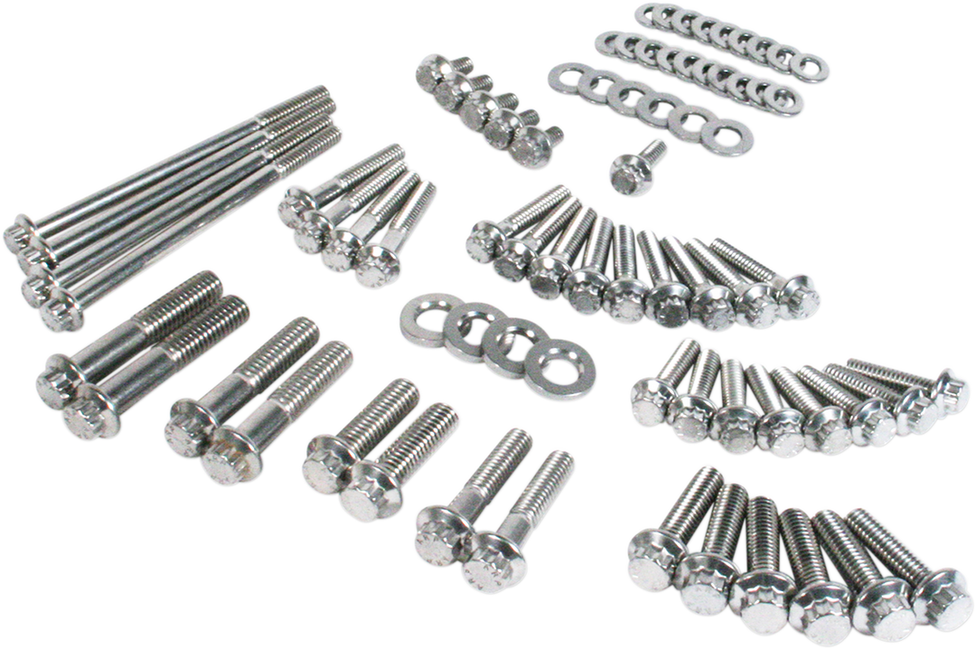 FEULING PARTS Fastener Kit - External Primary/Transmission - 12-Point/Dress-Up - Softail 3059
