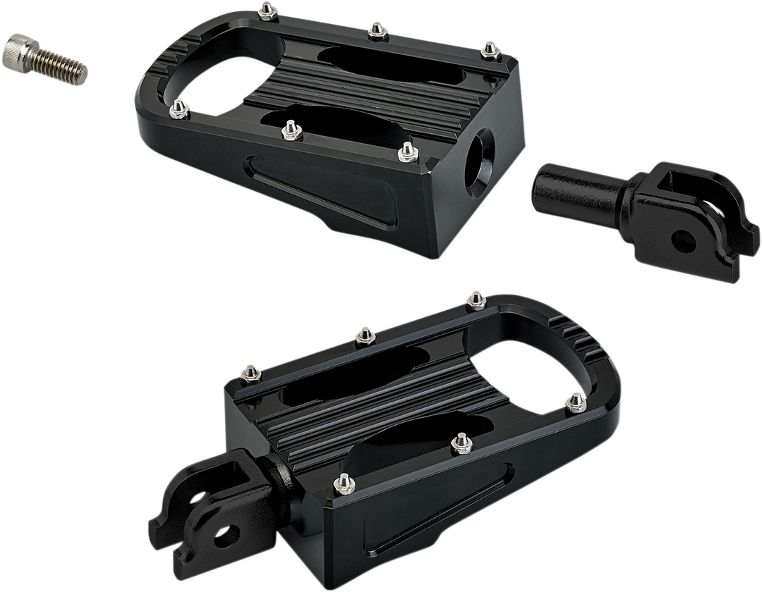 BILTWELL Punisher Foot Pegs - Black - Softail 7006-203-03