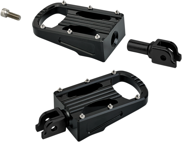 BILTWELL Punisher Foot Pegs - Black - Softail 7006-203-03