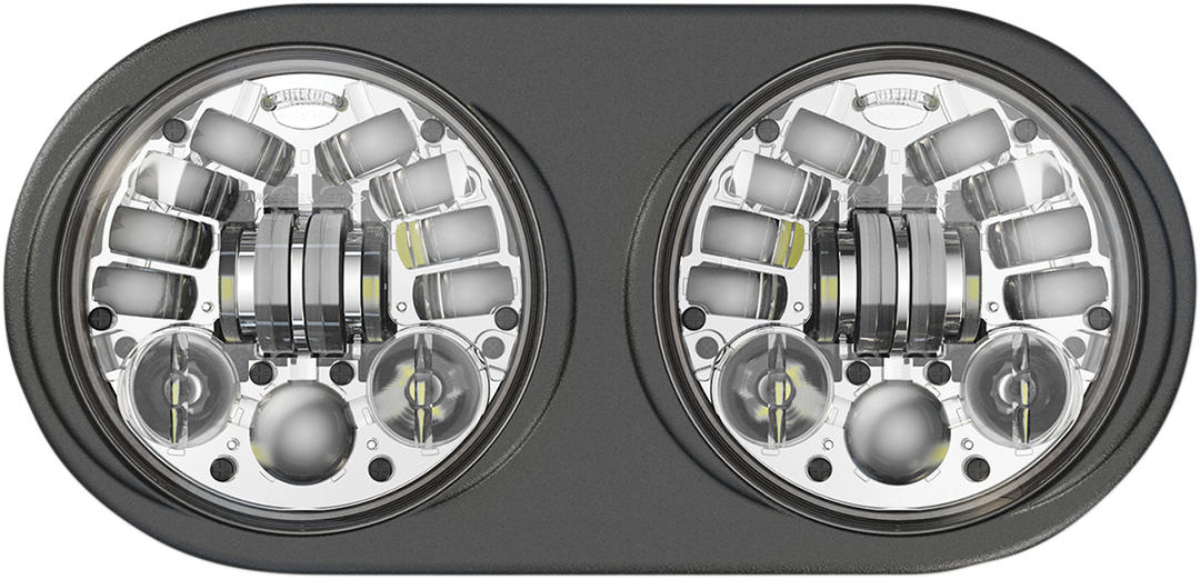 CUSTOM DYNAMICS Adaptive LED Headlight - Chrome - Black PB-RG13A-C