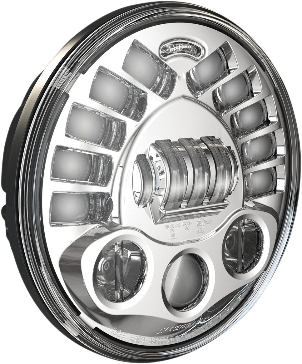 CUSTOM DYNAMICS Adaptive Headlight - 7" - Pedestal Mount - Chrome PB-7PA-C