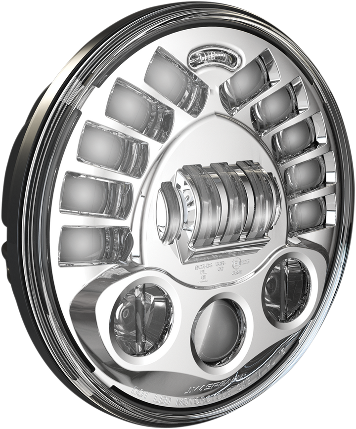 CUSTOM DYNAMICS Adaptive Headlight - 7" - Pedestal Mount - Chrome PB-7PA-C