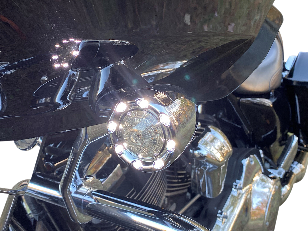 CUSTOM DYNAMICS Bullet Turn Signal JAE - Chrome - Smoke Lens PB-BR-AW-JAE-CS