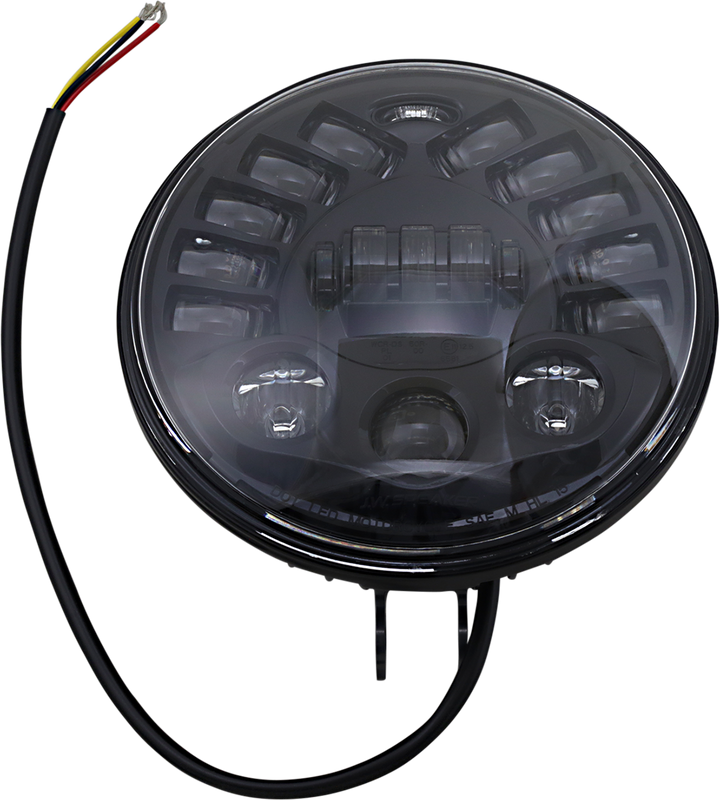 CUSTOM DYNAMICS Adaptive Headlight - 7" - Pedestal Mount - Black PB-7PA-B