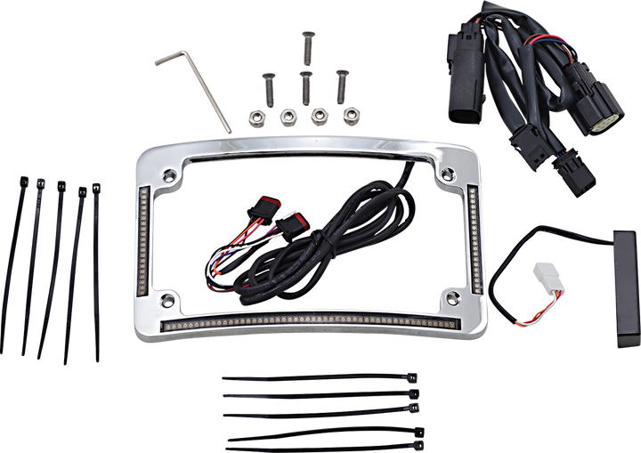 CUSTOM DYNAMICS Radius License Plate Frame - Chrome TF05-SS6-C