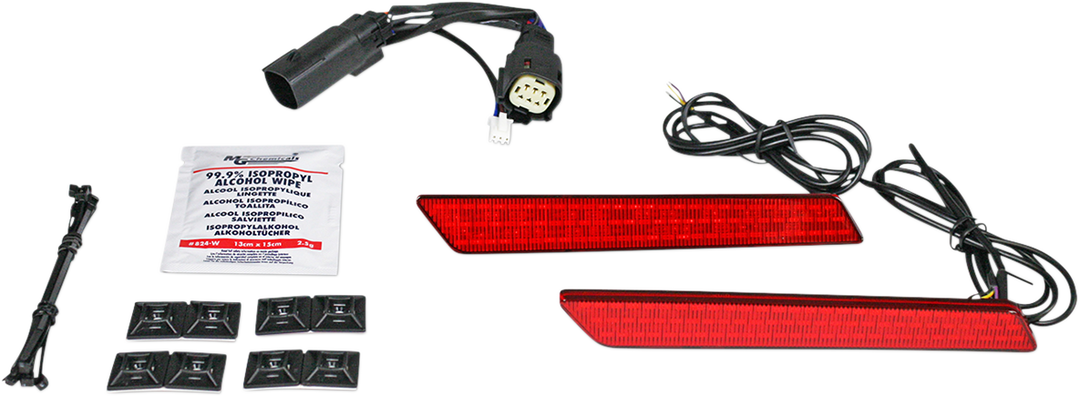 CUSTOM DYNAMICS Saddlebag Latch Lights - SS6 - Red CD-LATCH-SS6-R