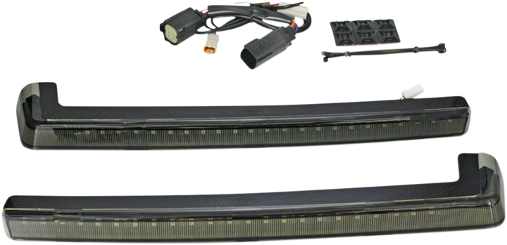 CUSTOM DYNAMICS LED Run/Brake/Turn Tour-Pak® Arms - Smoke Lens - '14-'25 PB-TP-ARM-14S